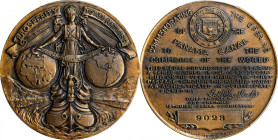 1914 Panama Canal Completion Medal. HK-398. Rarity-4. Bronze. No. 9023. MS-64 (PCGS).
38 mm.
From the David Sterling Collection.