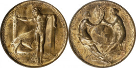 1915 Panama-Pacific International Exposition. Official Medal. HK-401, SH 18-1 GP. Rarity-4. Gilt Bronze. MS-64 (NGC).
38 mm.