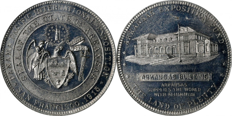 1915 Panama-Pacific International Exposition. State Fund Dollar - Arkansas. HK-4...