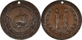 1915 Panama-Pacific International Exposition. State Fund Dollar - Kentucky. HK-410b, SH 18-16 BZ. Rarity-7. Bronze. AU Details--Rim Damage (NCS).
38 ...