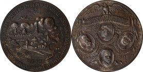 1915 Panama-Pacific International Exposition. "Four Portraits" Dollar. HK-421, SH 18-10 BZ. Rarity-6. Bronze. MS-62 (NGC).
34 mm.