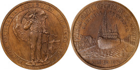 1916 Panama-California Exposition. Official Medal. HK-430, SH 19-2 BZ. Rarity-6. Bronze. MS-64 BN (NGC).
34 mm.