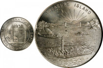 1939 Golden Gate International Exposition. Official Emblem - Treasure Island Dollar. HK-482, SH 23-1 SP. Rarity-3. Waves. White Metal. MS-64 (NGC).
3...