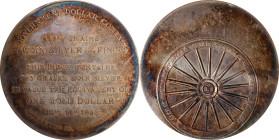 1896 Bryan Dollar. HK-780, Schornstein-6. Rarity-5. Silver. MS-61 (NGC).
52 mm.