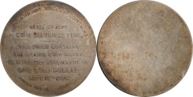 1896 Bryan Dollar. HK-781, Schornstein-7. Rarity-5. Silver. MS-61 (NGC).
52 mm.