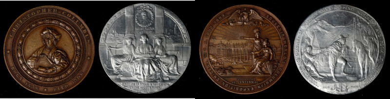 Lot of (2) Exposition and Celebration Medals.
Included are: 1892-1893 World's C...