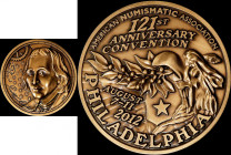 2012 American Numismatic Association 121st Anniversary Convention Medal Celebrating Daniel Rittenhouse, First Director of the United States Mint. By J...