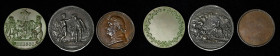 Lot of (3) Medals.
Included are: "1781" General Daniel Morgan, Battle of the Cowpens medal, Julian MI-7 (for type), lead, cast; undated W.N. Boylston...