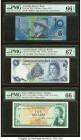 Australia, Cayman Islands, East Caribbean States, New Zealand & Singapore Group Lot of 5 Examples. Australia Australia Reserve Bank 10 Dollars 2012 Pi...