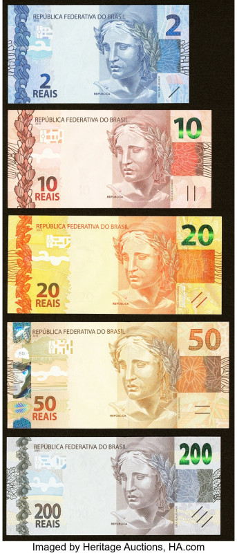 Brazil & Central Africa Group Lot of 10 Examples Crisp Uncirculated. 

HID098012...
