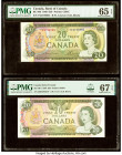 Canada Bank of Canada $20 1969; 1979 BC-50b; BC-54b-i Two Examples PMG Gem Uncirculated 65 EPQ; Superb Gem Unc 67 EPQ. 

HID09801242017

© 2022 Herita...