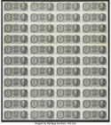 China Central Bank of China 20 Cents 1946 Pick UNL (396) De La Rue Uncut Sheet of 44 Examples Folded. This sheet is folded several times. 

HID0980124...