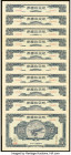China Patriotic Aviation Bond Group Lot of 10 Consecutive Examples Extremely Fine-Uncirculated. Staining and pinholes may be present. An envelope is i...