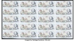 Del La Rue Giori Uncut Sheet of 20 Test Notes Folded. This sheet has been folded several times. 

HID09801242017

© 2022 Heritage Auctions | All Right...