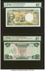 French Pacific Territories, Libya & Yemen Arab Republic Group Lot of 3 Examples. French Pacific Territories Institut d'Emission d'Outre Mer 5000 Franc...