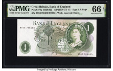 Mismatched Serial Number Great Britain Bank of England 1 Pound ND (1970-77) Pick 374g PMG Gem Uncirculated 66 EPQ. 

HID09801242017

© 2022 Heritage A...