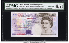 Solid 1's Great Britain Bank of England 20 Pounds 1993 (ND 1993-99) Pick 387a PMG Gem Uncirculated 65 EPQ. 

HID09801242017

© 2022 Heritage Auctions ...
