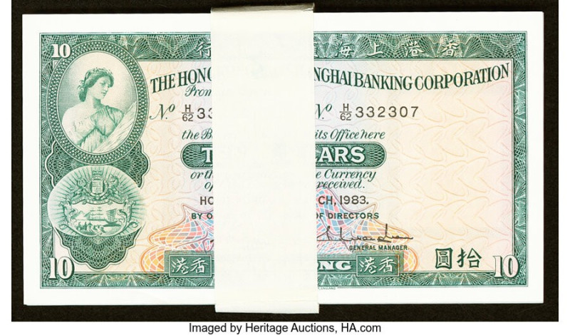 Hong Kong Hongkong & Shanghai Banking Corp. 10 Dollars 31.3.1983 Pick 182j KNB69...