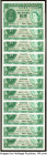 Hong Kong Government of Hong Kong 1 Dollar 1.7.1959 Pick 324Ab KNB19 Eleven Examples Crisp Uncirculated. Several examples are consecutive. 

HID098012...