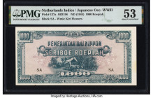 Netherlands Indies Japanese Government 1000 Roepiah ND (1945) Pick 127a PMG About Uncirculated 53. A minor stain is noted on this example. 

HID098012...