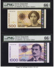 Norway Norges Bank 500; 1000 Kroner 2005; 2004 Pick 51d; 52b Two Examples PMG Gem Uncirculated 66 EPQ (2). 

HID09801242017

© 2022 Heritage Auctions ...
