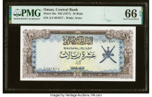 Oman Central Bank of Oman 10 Rials ND (1977) Pick 19a PMG Gem Uncirculated 66 EPQ. 

HID09801242017

© 2022 Heritage Auctions | All Rights Reserved