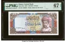 Oman Central Bank of Oman 10 Rials 1987 / AH1408 Pick 28a PMG Superb Gem Unc 67 EPQ. 

HID09801242017

© 2022 Heritage Auctions | All Rights Reserved