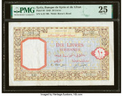 Syria Banque de Syrie et du Liban 10 Livres 1949 Pick 64 PMG Very Fine 25. Tears are noted on this example. 

HID09801242017

© 2022 Heritage Auctions...