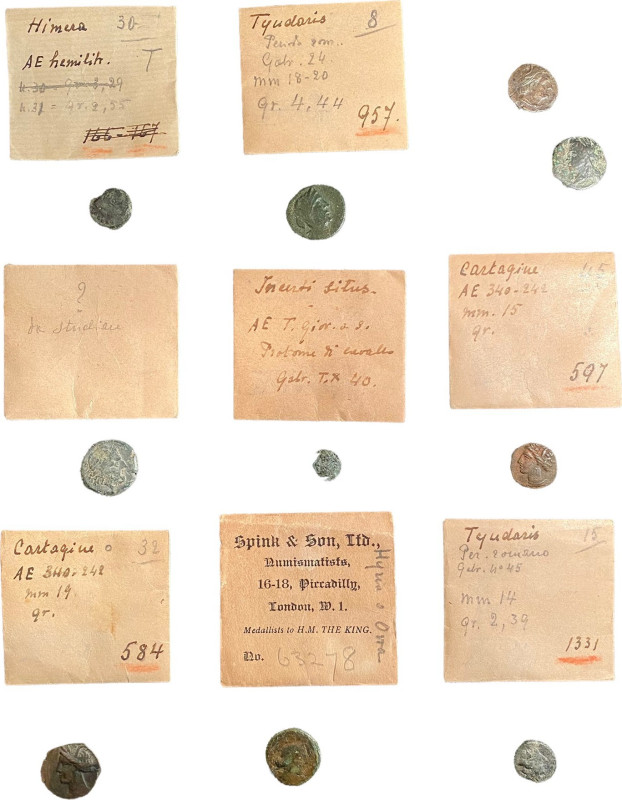 Lot of 10 bronze coins from Greek world



including: Carthage, Tyndaris, Hi...