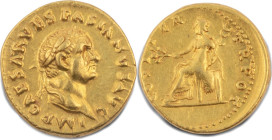 Impero Romano, VESPASIANO, 69-79 d.C.



GOLDEN

Issue: AD 69-70, D/ IMP CAESAR VESPASIANVS AVG, laureate d. R/ COS ITER TR POT, the Pax seated ...