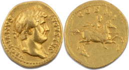 Impero Romano, ADRIANO, 117-138 d.C.



GOLDEN

Issue: AD 125-128, Obv/ HADRIANVS AVGVSTVS, laureate head r., with traces of a dress on l. shoul...