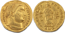 Impero Romano, COSTANTINO, 330-337 d.C.



SOLID

Emission: 317-319 AD, D/ CONSTANTINVS P F AVG, Diademed head r., R/ CONSVL P P PROCONSVL, IS N...