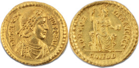 Impero Romano, TEODOSIO I, 379-395 d.C.



SOLID

Issue: AD 378-383, Obv/ D N THEODOSIVS P F AVG, Diademed bust with robe and cuirass r., R/ CON...