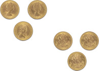 Great Britain - Elizabeth II
(1952-2022)


Lotto di 3 sterline

1966, 1966, 1974. Metallo: AV, peso totale gr. 23,99. qFDC