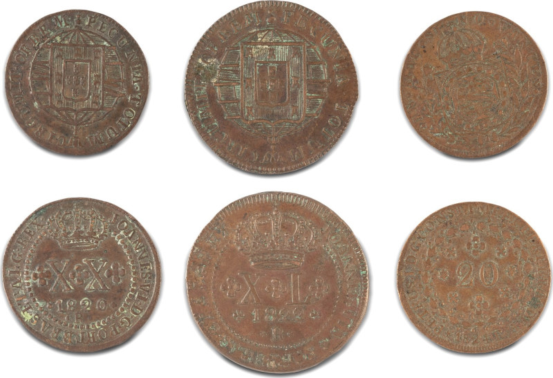 Brasil



Lotto di 3 monete

Joao VI (1816-1822): 1820, 1822; Pedro I (182...