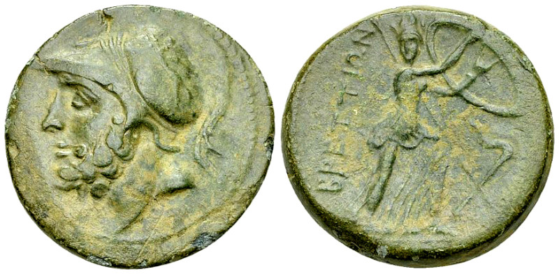 The Bretttii, AE Double Unit, c. 208-203 BC 

Bruttium, the Brettii. AE Double...