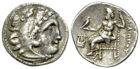 Philip III Arrhidaios AR Drachm, Kolophon