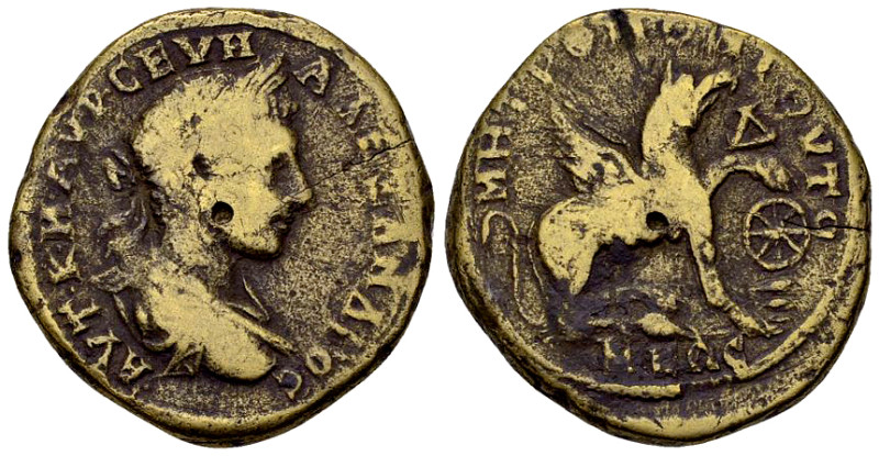 Severus Alexander AE Tetrassarion, Tomis 

Severus Alexander (222-235 AD). AE ...