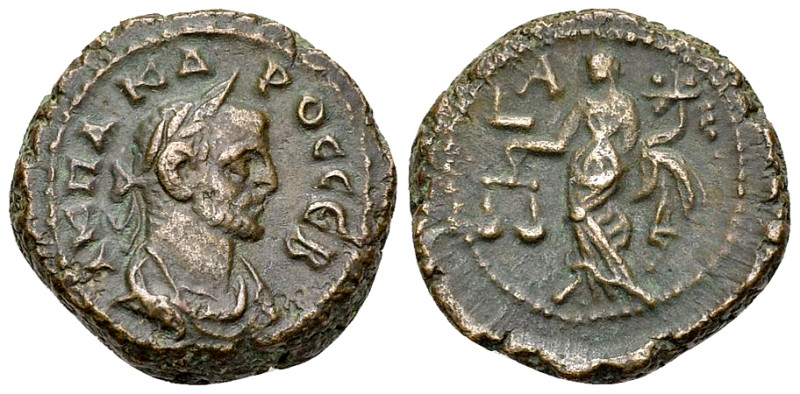 Carus AE Tetradrachm, Alexandria 

Carus (282-283 AD). AE Tetradrachm (20 mm, ...