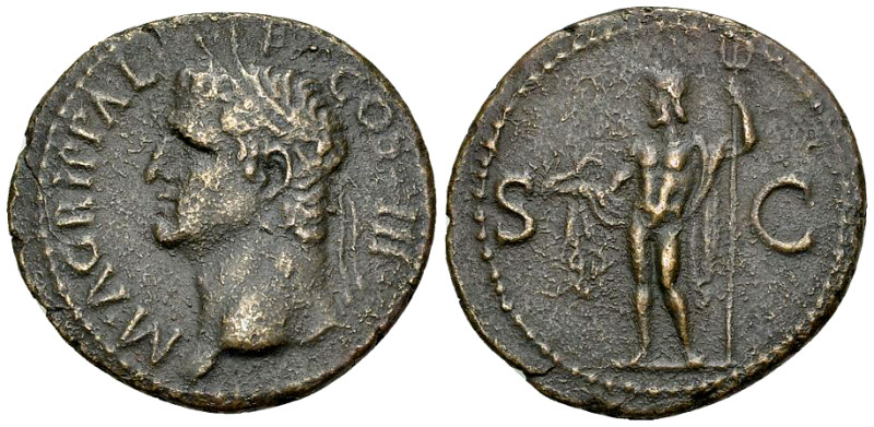 Agrippa AE As, Neptune reverse 

Agrippa (+12 BC). AE As (29 mm, 9.82 g), Rome...
