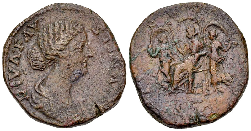 Diva Faustina Junior AE Sestertius, Aeternitas reverse 

Marcus Aurelius (161-...