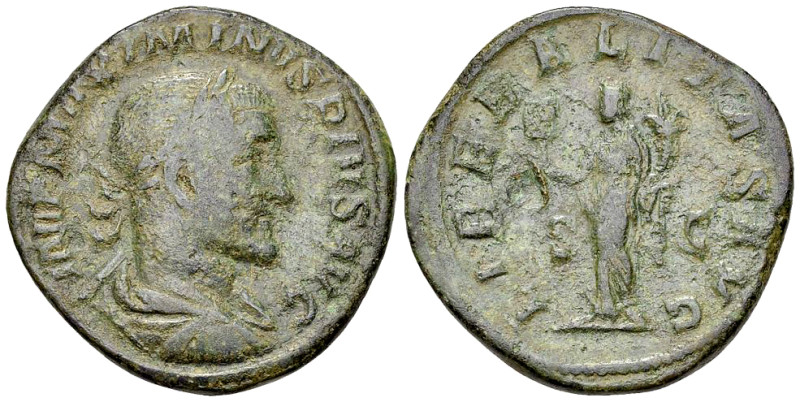 Maximinus I Thrax AE Sestertius, Liberalitas reverse 

Maximinus I Thrax (235-...
