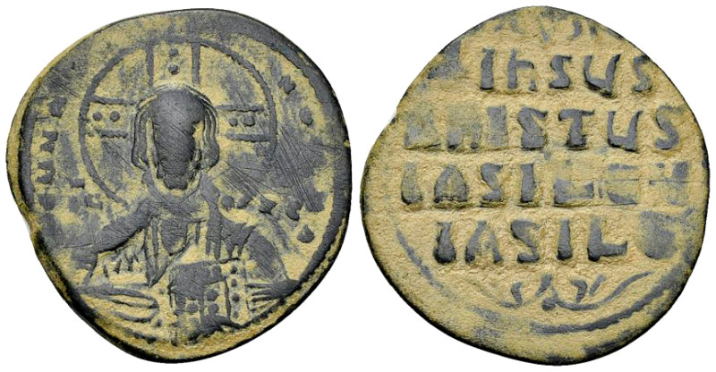 Anonymous AE Follis, c. 1020-1028 

Anonymous follis, time of Basil II and Con...