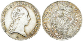 Franz II, AR 1/2 Taler 1806 A, Wien
