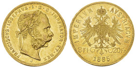 Franz Joseph I, AV 8 Florin 1885