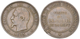 Napoléon III, AE Essai de 10 Centimes 1853