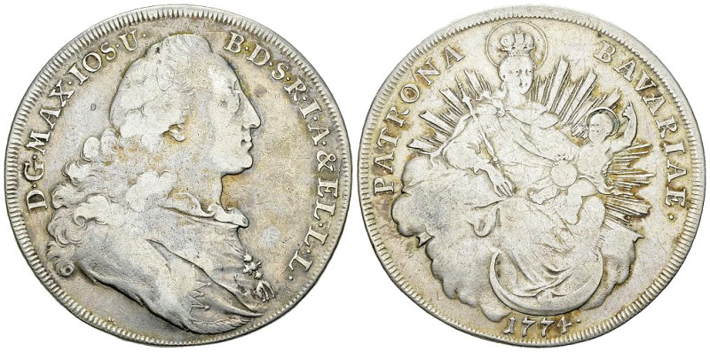 Bayern, AR Konventionstaler 1774 

Deutschland, Bayern. Maximilian III Joseph ...