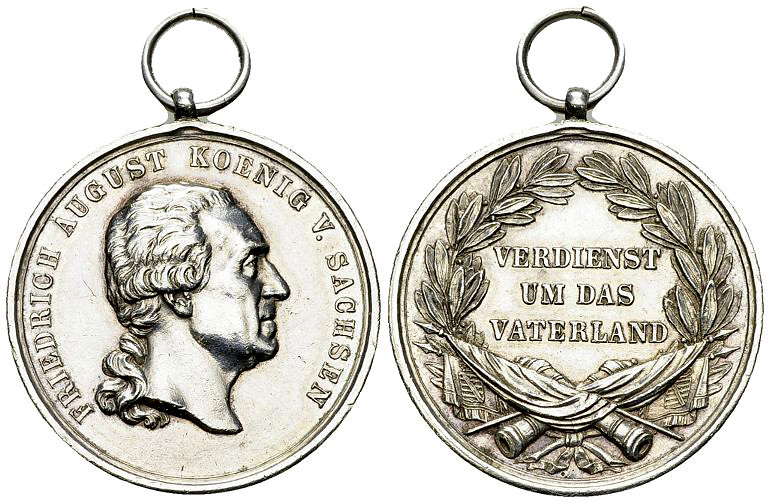 Sachsen, AR Verdienstmedaille o.J. 

Deutschland, Sachsen. August II (1836-185...