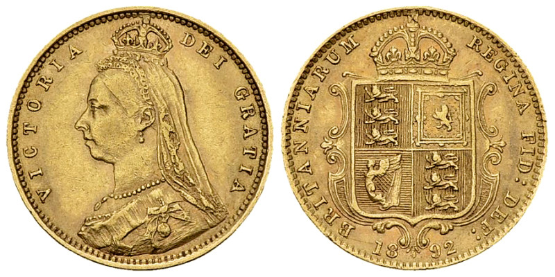 Victoria AV 1/2 Sovereign 1892 

Great Britain. Victoria. AV 1/2 Sovereign 189...