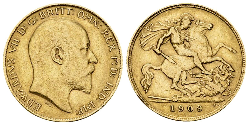 Edward VII AV 1/2 Sovereign 1909 

Great Britain. Edward VII. AV 1/2 Sovereign...